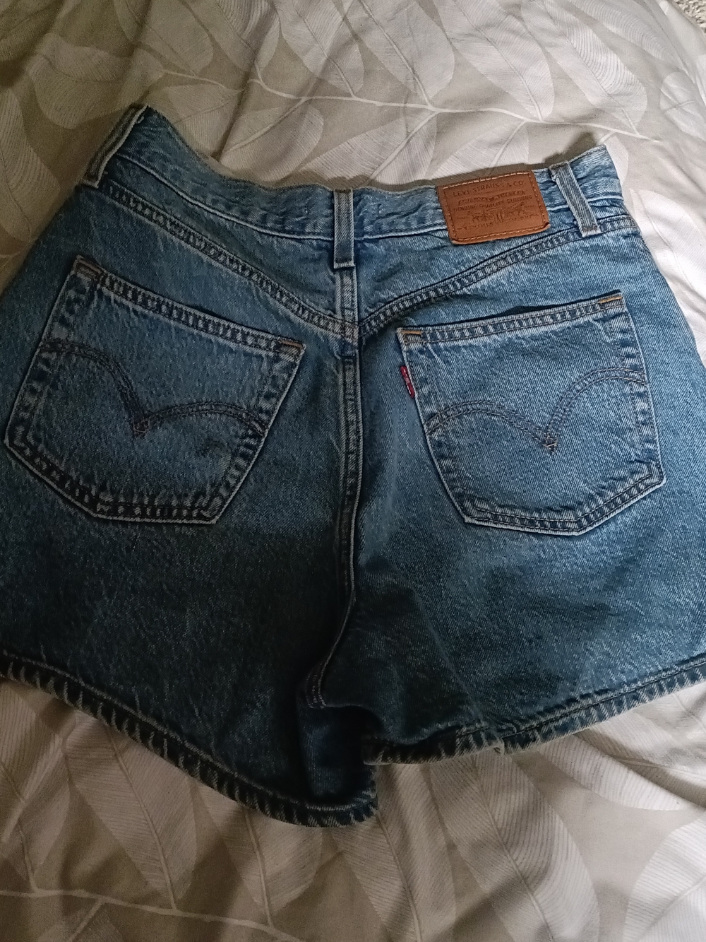 Levi's Blue Vintage-Inspired High-Waist Denim Shorts